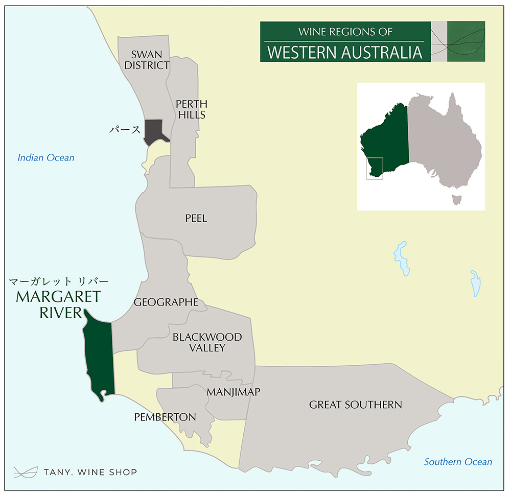 西オーストラリアの地図